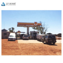 LF supply metal roof gas station entrance canopy petrol station design